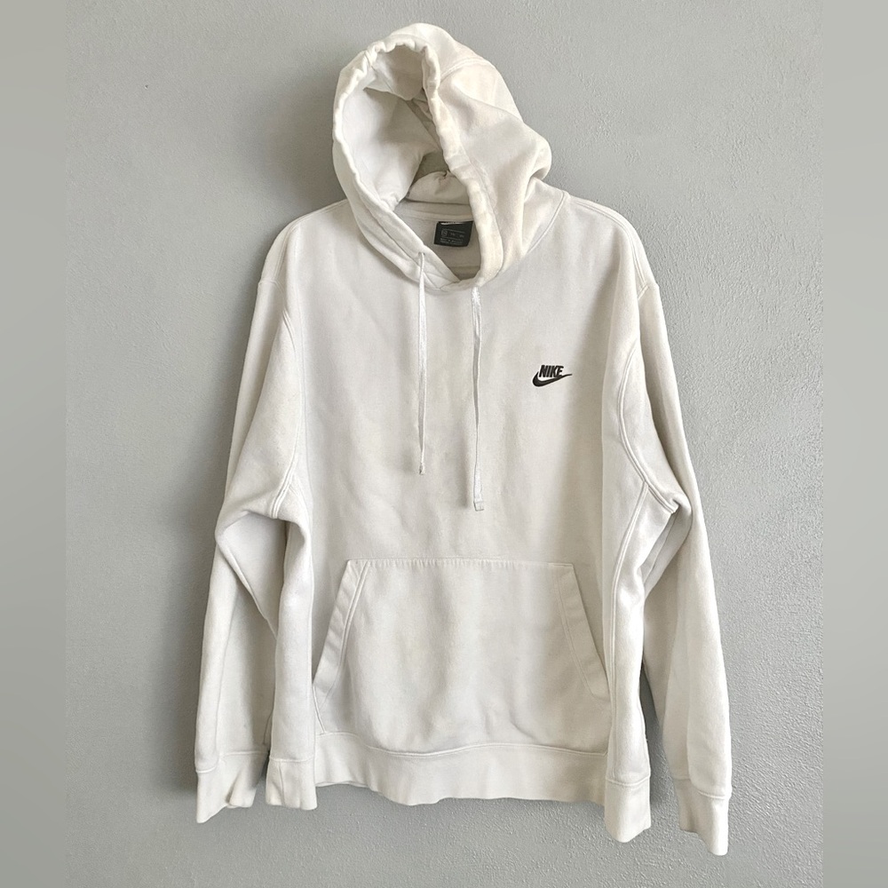 Nike Hooded Sweatshirt Size XXL Vintage Y2K White Hoodie Logo Swoosh Essential